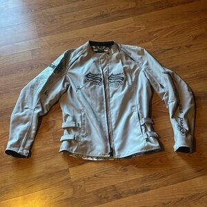 Women's Silver Motorcycle Jacket